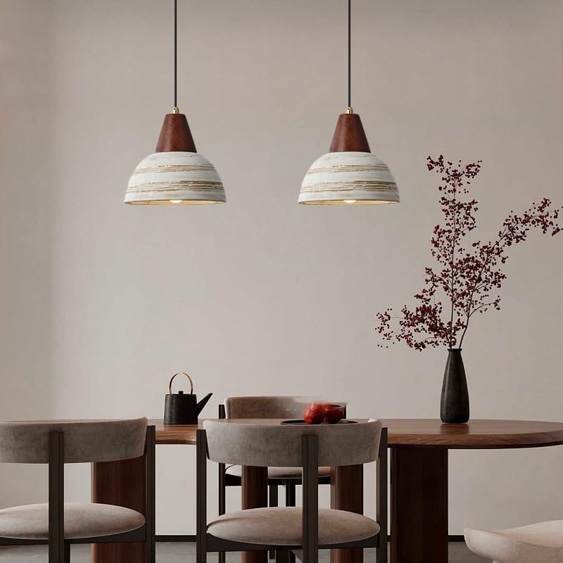 Lampadari, Lampadario regolabile camera da letto con decorazione in cemento