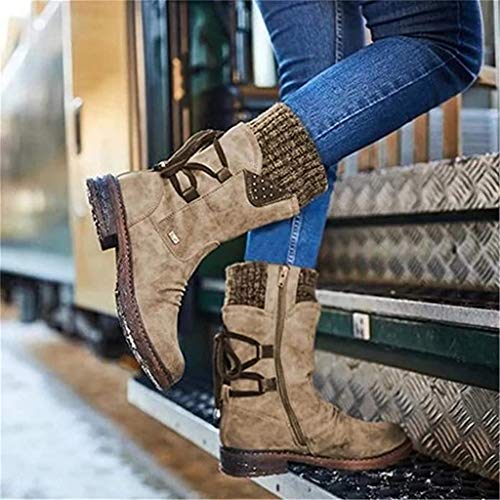 Winter Warm Back Lace Up Boots Outdoor Winter Snow Boots Fur Booties Fashion Shoes for Women Girls3