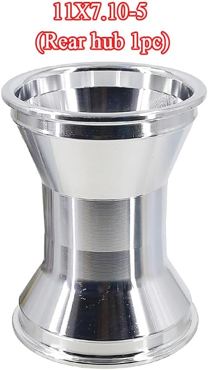 Aluminum Alloy Go Kart Wheel Rim, 5 Inch, for ATV Go-Kart Scooter Drift Car, Silver (Rear hub 1pc)