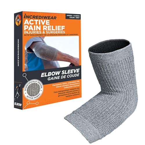 Incrediwear Gris - Codera ortopédica para codo, disponible en tallas S/M y L gris