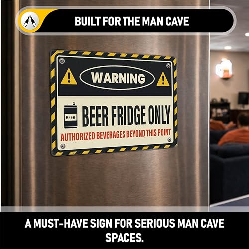 Cartel Imán Beer Fridge Only Bar 8.5 x 11 pulgadas miniatura 7