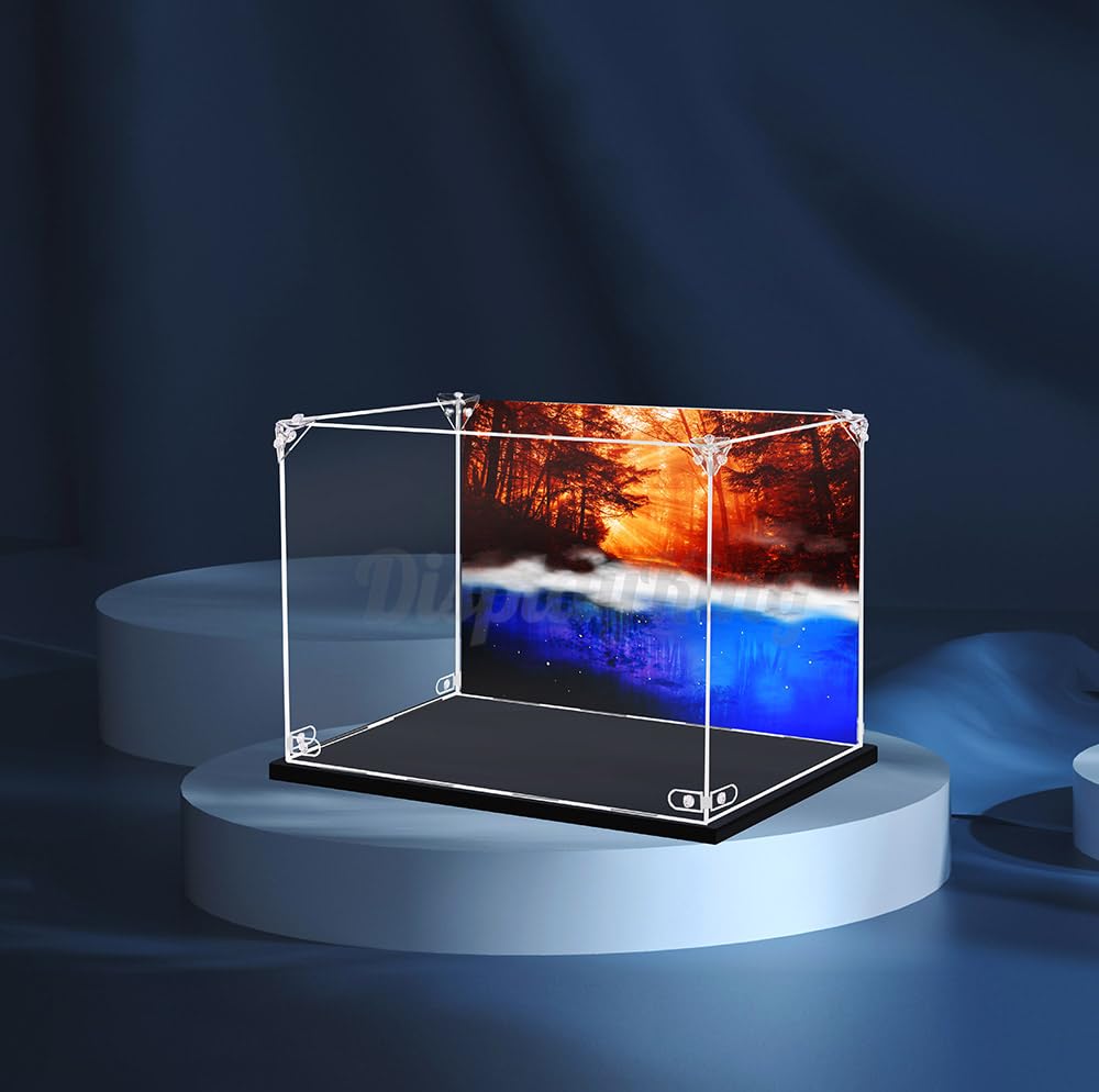 Acrylic display case for LEGO® Stranger Thing 75810(Lego Set is not Included) (Custom background)