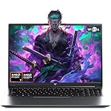 Tivique PC Portatile Gaming, Ryzen 7 H255,Fino a 4,9 GHz,16 GB di RAM DDR5 4800 MHz, SSD da 512 GB,Tastiera Retroilluminata Laptop,16 Pollici FHD Display Computer Portatile,WiFi-6