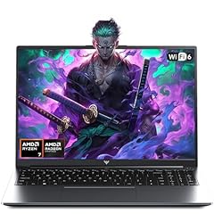 Tivique Ryzen 7 H255 Gaming Laptop, Up to 4.9 GHz, 16 GB Ram DDR5 4800 MHz 512 GB SSD Laptops 2026, 16 Inch 1920FHD Display Laptops, Gaming Notebook with Illuminated Keyboard, WiFi 6, Metal Housing