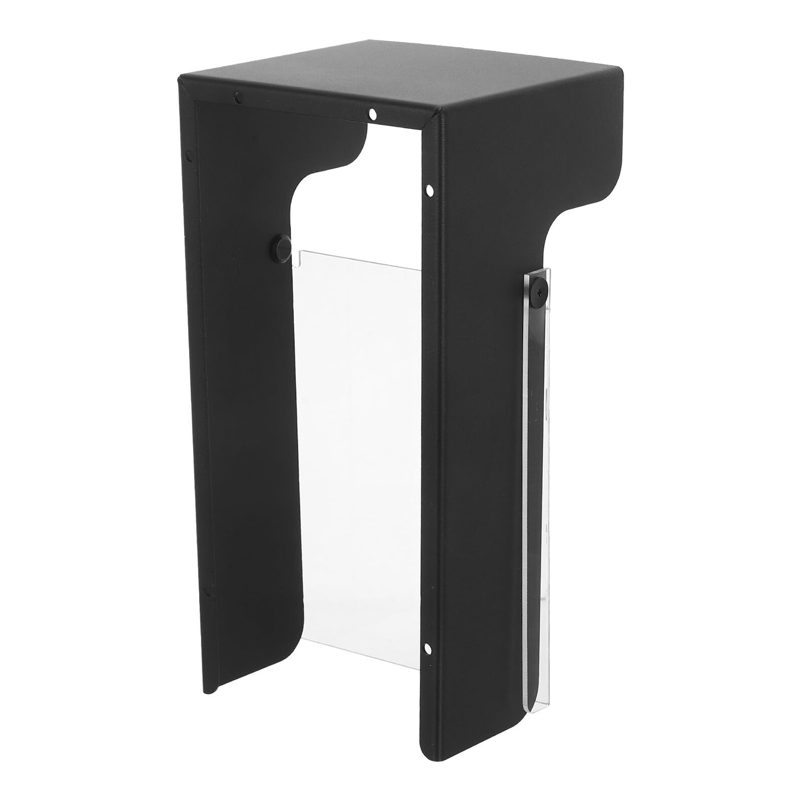 WOONEKY Copertura Antipioggia per Tastiera Accesso con Protezione e Anti-uv per Riconoscimento Facciale Custodia Trasparente per Campanello Esterno Adatta Vari Modelli Nero