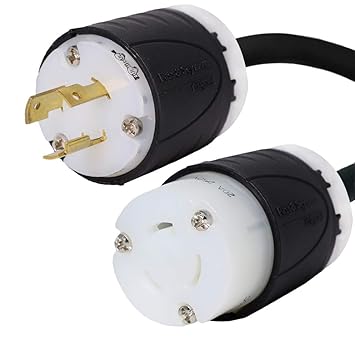 NEMA L6-20 Extension Power Cord - 6 Foot 20A 250V 12 SJOOW - Iron Box IBX-4803-06