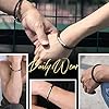 ChainsHouse Black Woven Leather Cord Bracelet for Men Women Cool Leather Wrist Bracelets 20CM #4