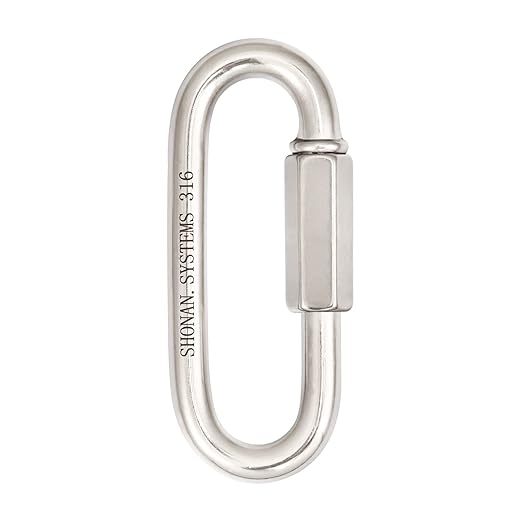 SHONAN 4.25" Chain Quick Link, Heavy Duty Marine Grade Screw Chain Link, Large Opening Chain Connector Chain Coupler, 2200 Lbs Capacity, 1 Pc