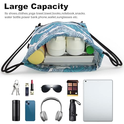 Image of HOLYLUCK Drawstring Backpack Bag Sport Gym Sackpack