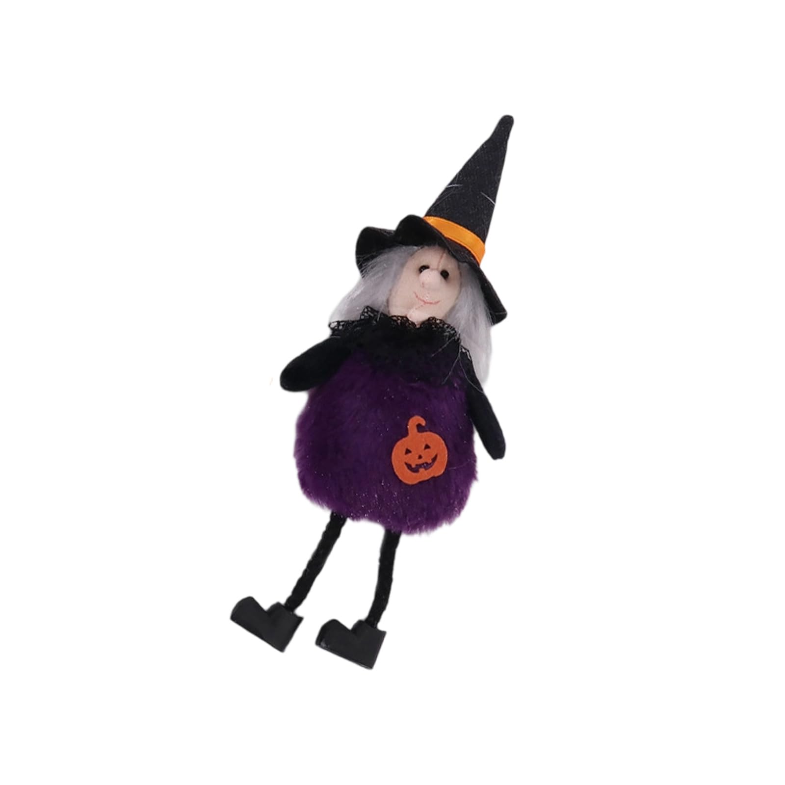 Halloween Plush Pumpkins Witch Hanging Ornament Party Decoration for Home Door Wall Indoor Outdoor Festival Decoration Witch Pumpkins Plush with Hanging Rope