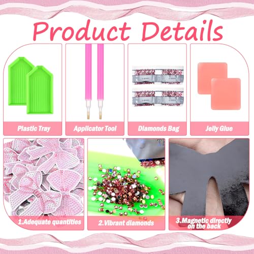 Set 30 Imánes Rosa de Lazo para Refrigerador miniatura 4
