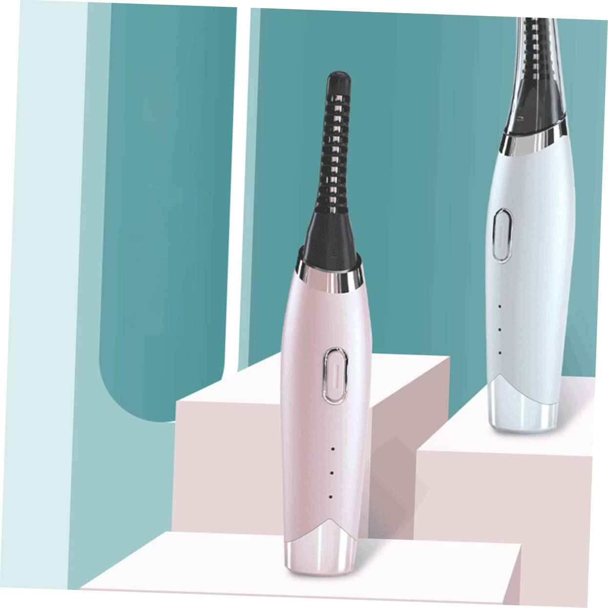 Vaguelly Electric Eyelash Curler Heated Beauty Tool for Lashes Quick Heating Comfortable Grip Rechargeable for Women Seeking Curling Effect