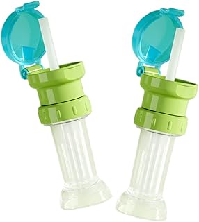 ibasenice 8 Peças Chapéu De Palha Para Bebê Garrafa De Água Para Bebê Palha De Silicone Tampa De Garrafa De Bebida Tampas De Garrafa Com Canudinho Tampas De Garrafa Com Suco De Palha