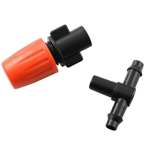 Miniatura 3 de Boquilla atomizadora RLECS 25 piezas Sistema de riego de nebulización automática Manguera de jardín Spray Boquillas de riego de jardín ajustables