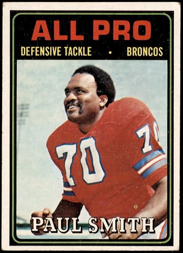 1974 Topps #135 All-Pro Paul Smith Denver Broncos (Football Card) VG/EX Broncos