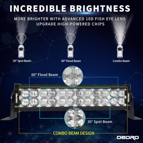 Image of OEDRO 16 Inch LED Light Bar Spot Flood Combo 175W 19250LM Work Light