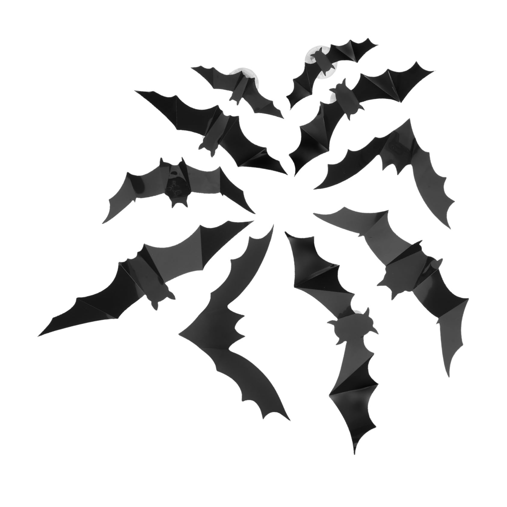 Autocollants chauves-souris Halloween lumineux pour fenêtre de salon