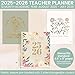 bloom daily planners 2025-2026 Academic Year Teacher Planner & Calendar - 7 Period Lesson Plan Organizer Book for Classroom or Homeschool - 9