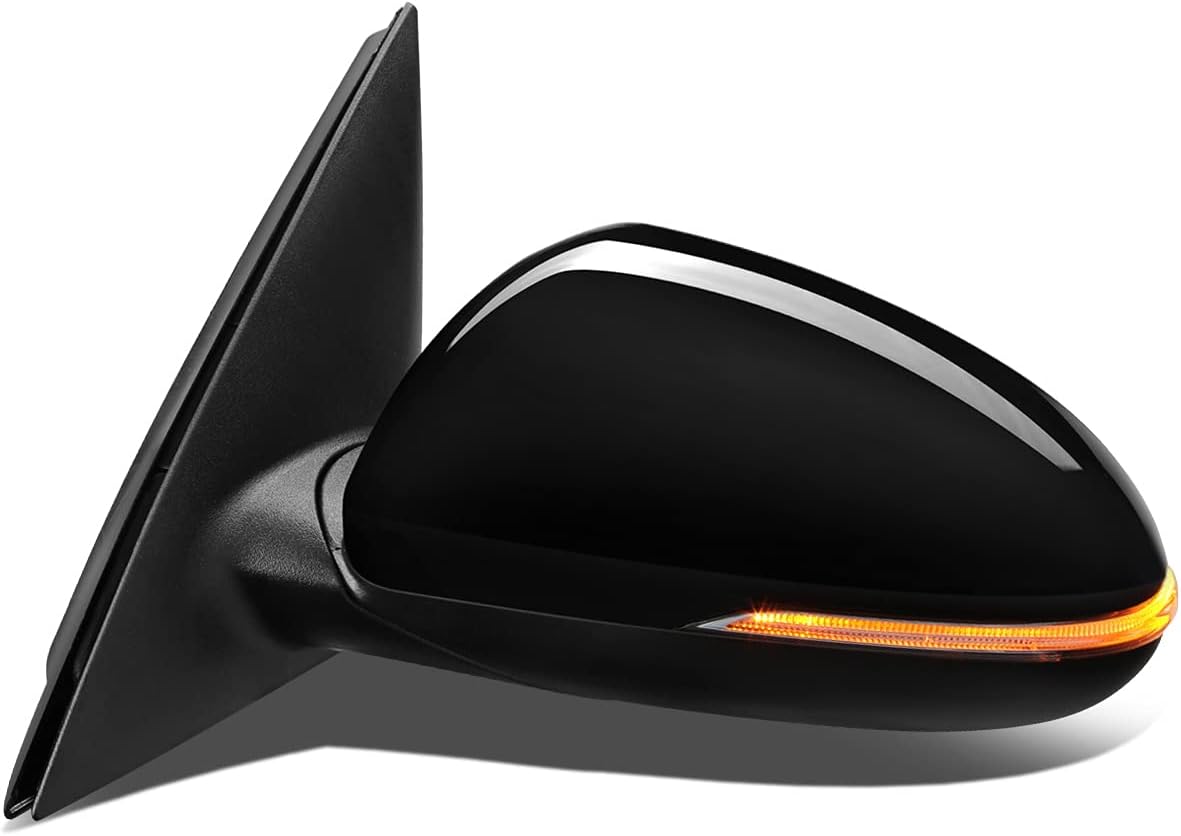 Auto Dynasty KI1320224 Factory Style Driver Left Side Mirror - Manual Folding | Power Adjust | Heated Glass | Turn Signal | Blind Spot Detection - Compatible with Optima 19-20, Paint to Match