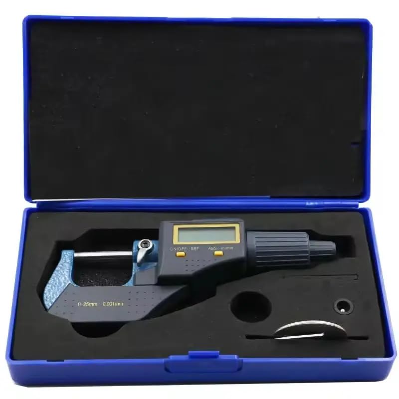 Image of SKADIOO Precision Measuring Tool Set - Stainless Steel Digital Vernier Caliper 6 Inch & Digital Micrometer 0-25mm | LCD Display, High Accuracy for Machinist, Engineering, DIY Use.