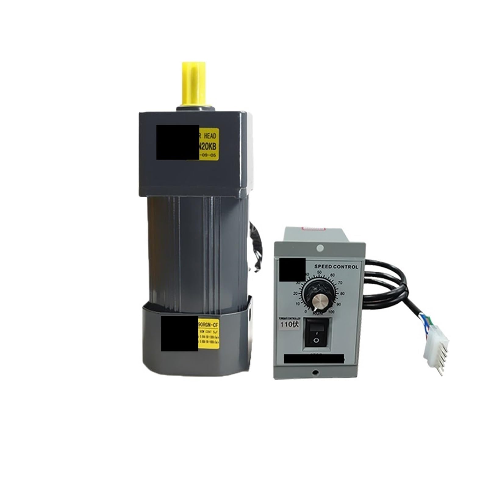 ANERTQUIH Asynchronous Motor 90W 110V AC Gear 5IK90RGN-AF with Speed Regulator Adjustable High Torque Shaft Diameter 12mm(0-11RPM)