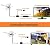 McDuory Digital Amplified Outdoor HDTV Antenna - 120 Miles Range - Built-in Amplifier - Performance in UHF/VHF - 40 feet RG6 Coax Cable - Tools Free Installation