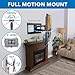 Mount-It! Fireplace Mantel TV Wall Mount, Above Fireplace Drop Down TV Mount, Pull Down Mantle Mount with Spring Assist, Sizes 42-65 inches with VESA from 100x100 to 600x500, max 55 lbs Weight