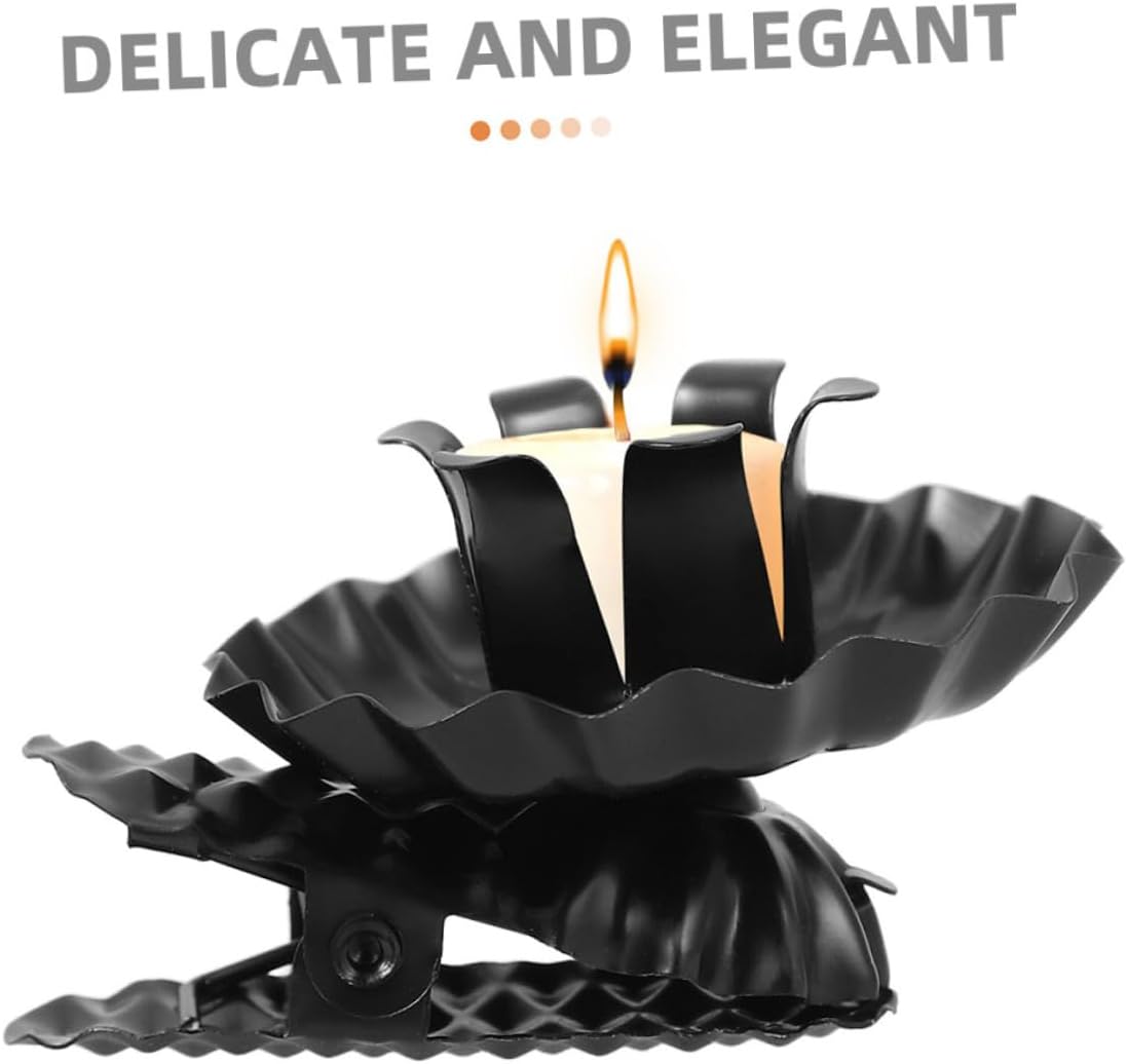 100pcs Metal Candle Holder Clips for Christmas Tree Decor Elegant Candle Holders for Holiday Events for Taper Type Clip Design