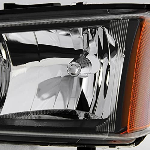 AKKON - For 2003-06 Chevy Silverado | 2003-07 Avalanche Black Headlights + LED DRL Bumper Turn Signal Lamps Pair