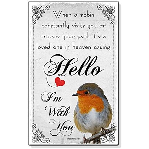 Beenanas Robin Sympathy Wallet Card Keepsake Cover