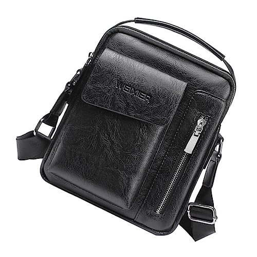 TENDYCOCO Bolsa Mensageira De Couro Masculina Tiracolo De Couro Bolsa De Couro Bolsa Transversal Par