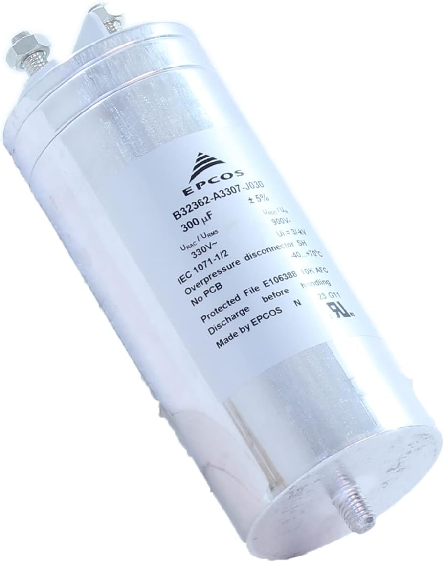 Epcos B32362-A3307-J030 Power Electronic Capacitor 1/pkg 350V Diameter: 4 5% Tolerance 300 µF Overpressure Disconnector