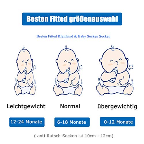 FUTURE FOUNDER Set van 6 antislipsokken voor kinderen van 0-24 maanden, voor baby's en meisjes van 0-24 maanden - Image 3