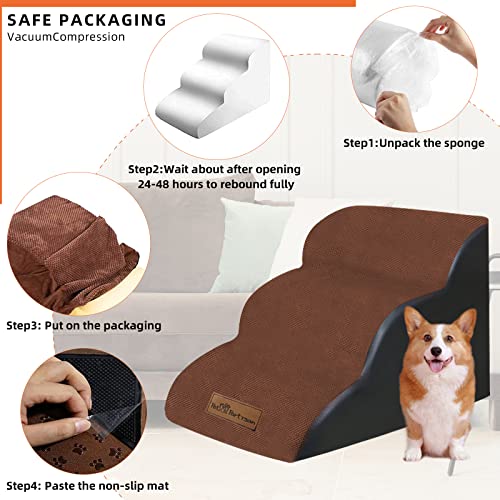 Dog-Stairs-and-Ramp-for-High-Beds-or-Couches-with-4-Rug-GripperExtra-Wide-Deep-Dog-StepsNon-Slip-Pet-StairsPet-Steps-for-Older-Dogs-InjuredOlder-PetsCats-with-Joint-Pain-3-Stairs - Cucciolini Doodles   Dog-Stairs-and-Ramp-for-High-Beds-or-Couches-with-4-Rug-GripperExtra-Wide-Deep-Dog-StepsNon-Slip-Pet-StairsPet-Steps-for-Older-Dogs-InjuredOlder-PetsCats-with-Joint-Pain-3-Stairs