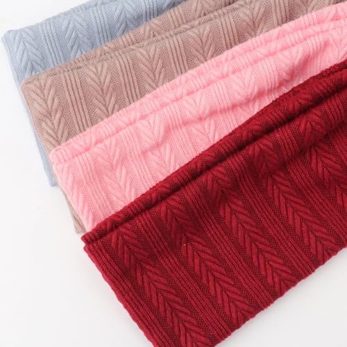 Image of DRESHOW 6 PCS Adjustable Headbands for Women Knotted Headbands Elastic Non-Slip Fashion Hair Bands for Workout Sports Running Yoga