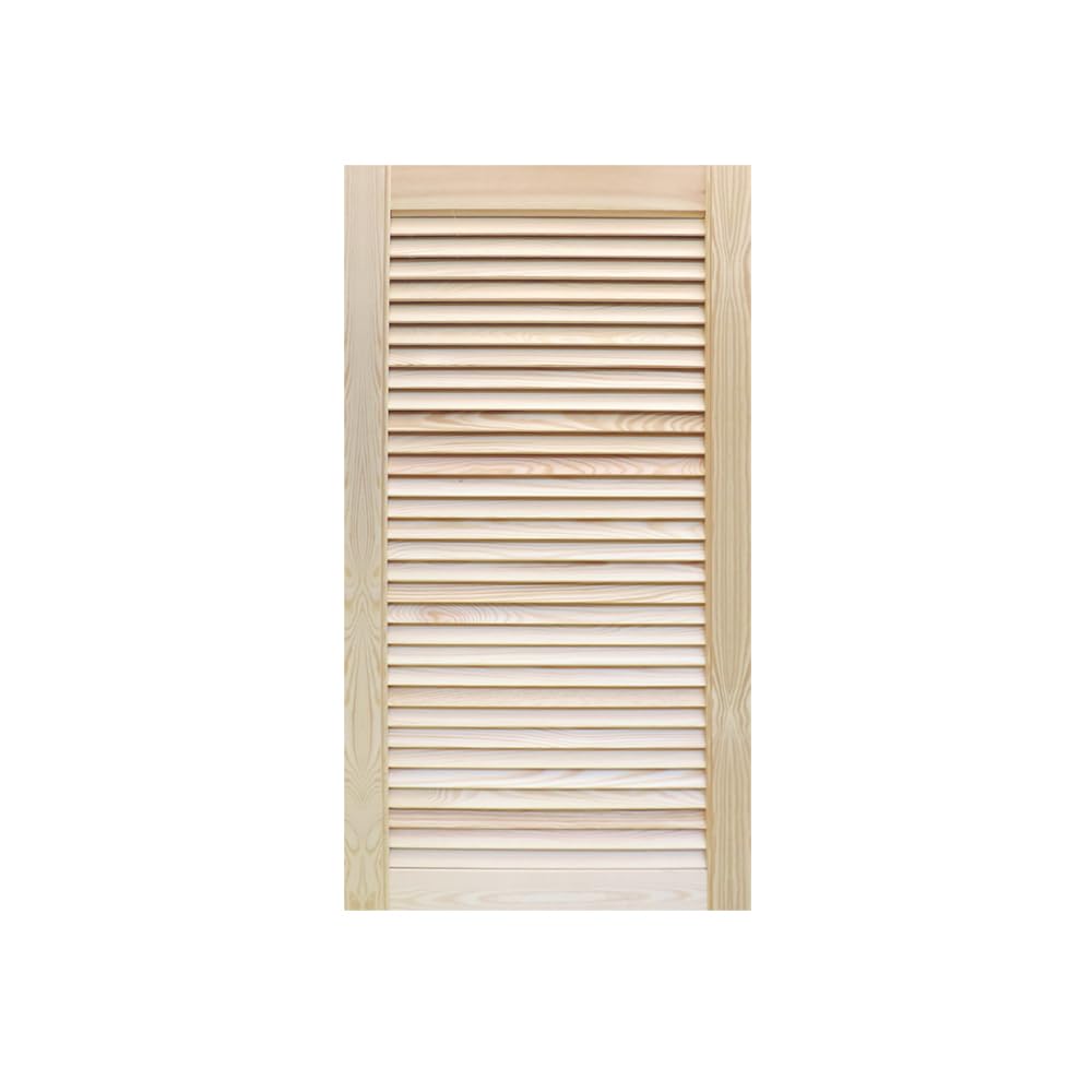 Onlywood Persiane per finestre da esterno in Legno di Pino Naturale Massello Dimensioni 600 x 700 h. cm – Massima resistenza all’umidità e agli agenti Atmosferici