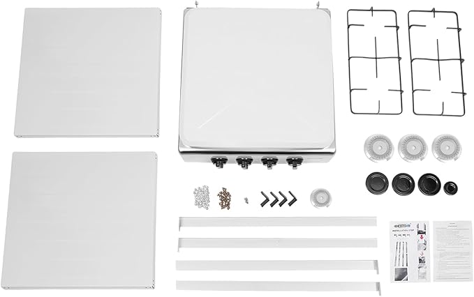 Estufa a Gas de 4 Puestos Portátil con Estante de Almacenamiento miniatura 9