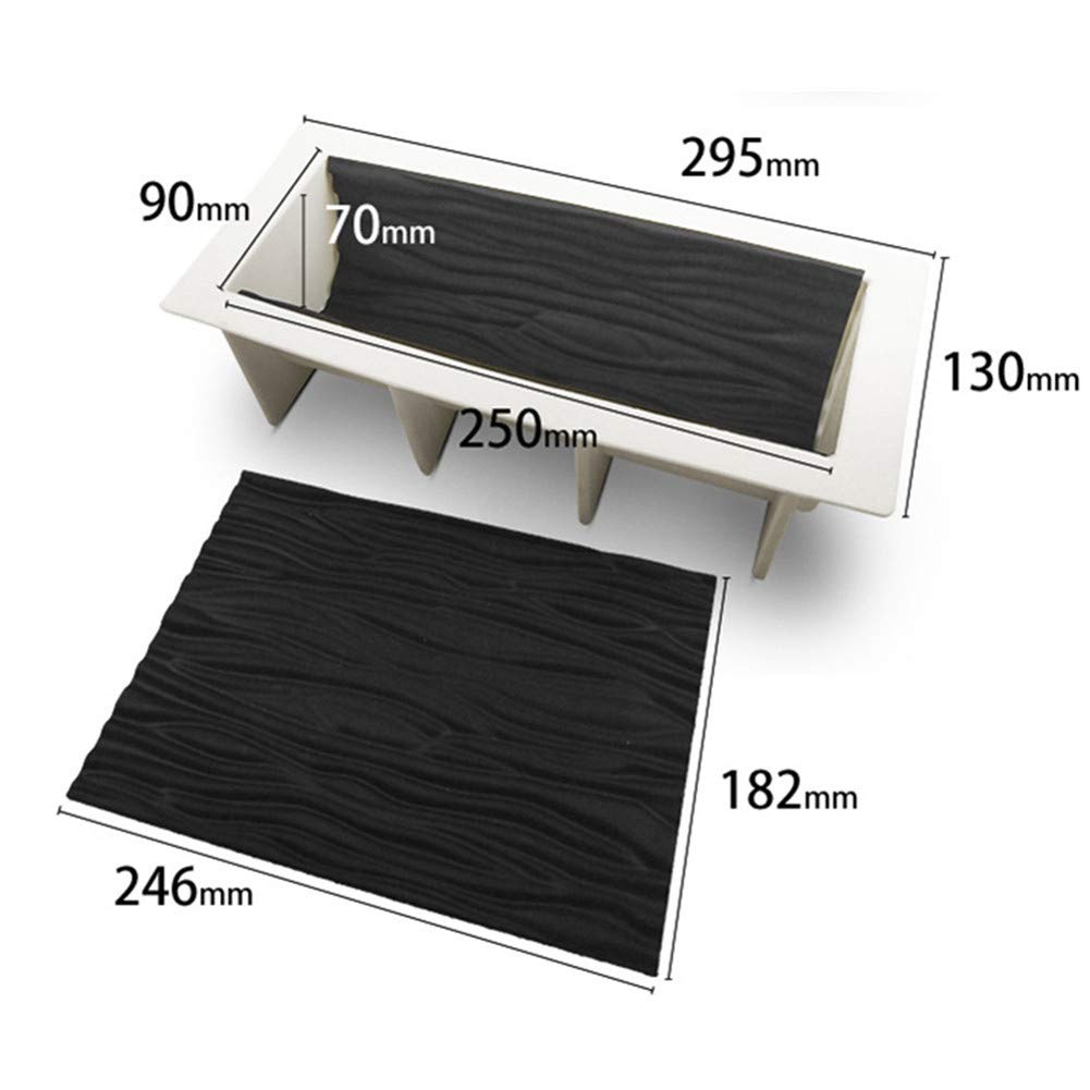 Dubens Lot De 2 écorces De Sapin 3D En Silicone Pour Décoration De