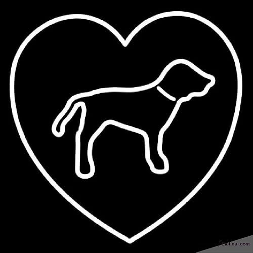Neon Signs for Wall Decor White Puppy Boys Heart Handmade Art Sign Neon Glass Tubing