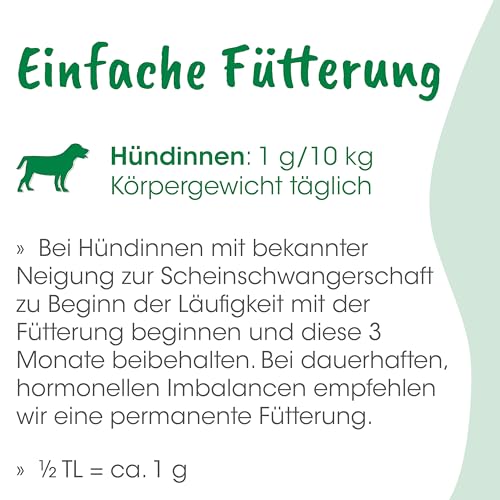 cdVet Naturprodukte ZyklusRegulat 300 g - Unterstützt Läufigkeit und Scheinträchtigkeit - Ergänzungsfuttermittel Hund