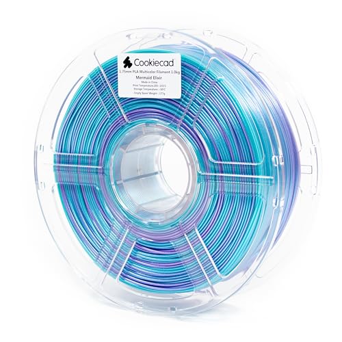 Image of Cookiecad PLA Filament 1.75mm 1kg Iridescent Rainbow 3D Printer Filament - Mermaid Elixir PLA