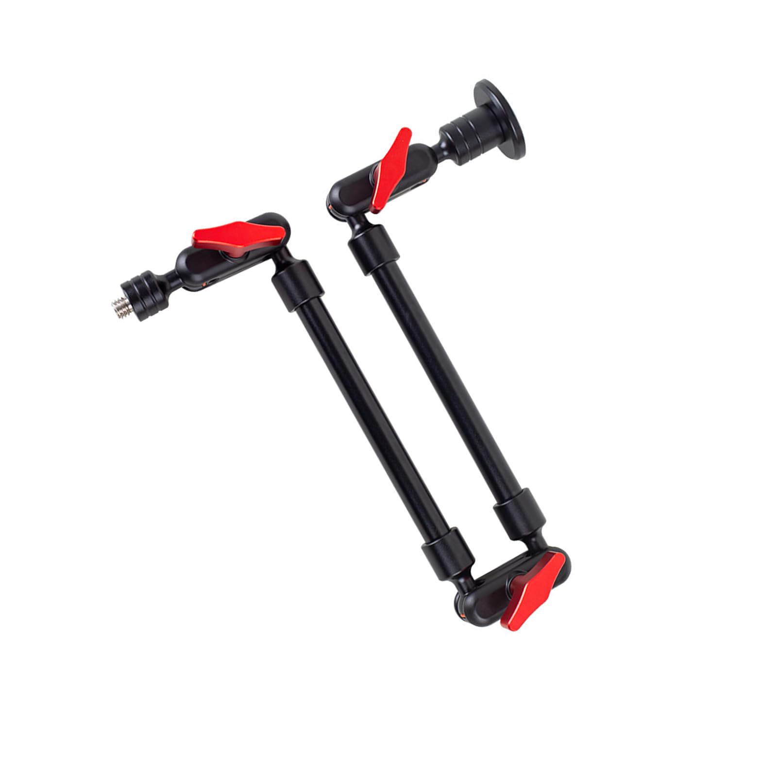 Generico Morsetto per braccio articolato a frizione per webcam smartphone | Morsetto per braccio a frizione regolabile con vite da 1 / 4 pollice per monitor microfono con luce LED, accessori