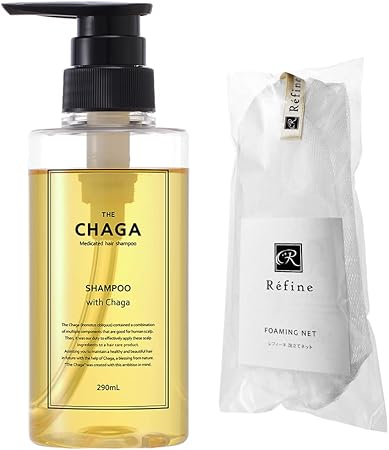 Amazon 医薬部外品 薬用 スカルプシャンプー 女性用 男性用 ザ チャーガ 290ml ノンシリコン 1本 泡立てネット付き レフィーネ バスグッズ 通販