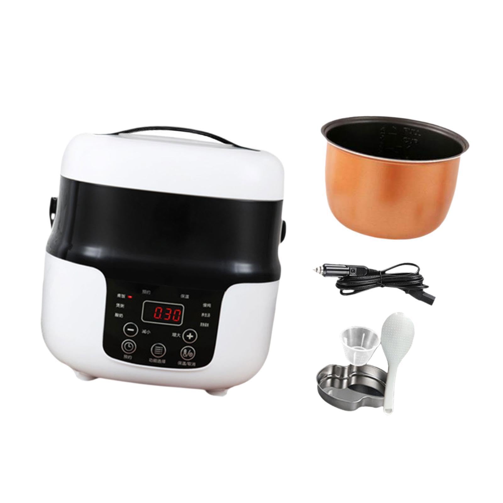 Cuociriso Multicooker Soluzioni di cottura portatili Cuociriso elettrico per auto per viaggiatori per gustare pasti deliziosi in qualsiasi momento Funzione di cottura del