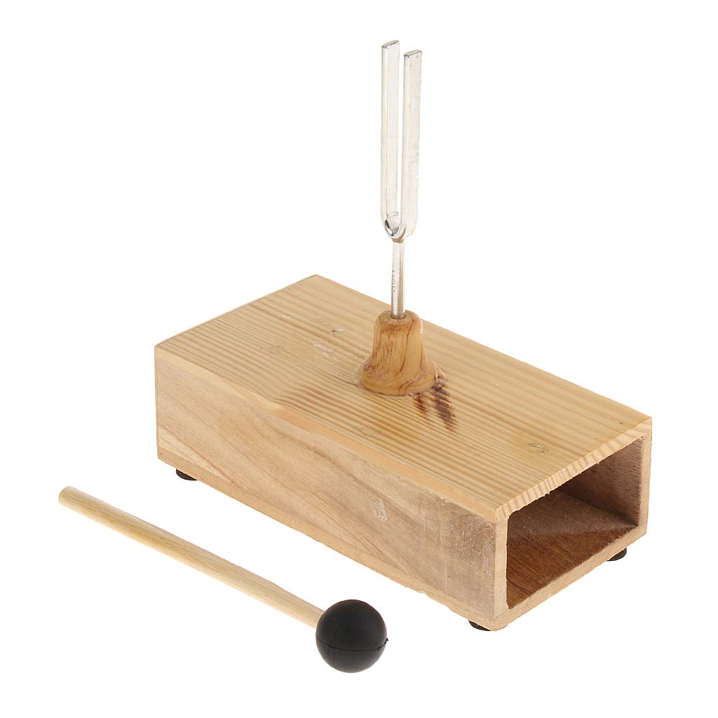 Stimmgabel, 440 Hz, mit Resonanzbox aus Holz, Musikinstrument, akustisches Studium, 5 Stück