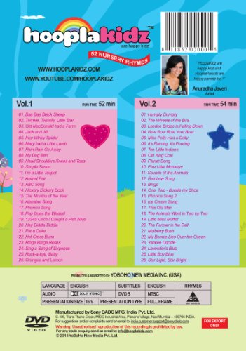 image for HooplaKidz Nursery Rhymes Premium DVD Set