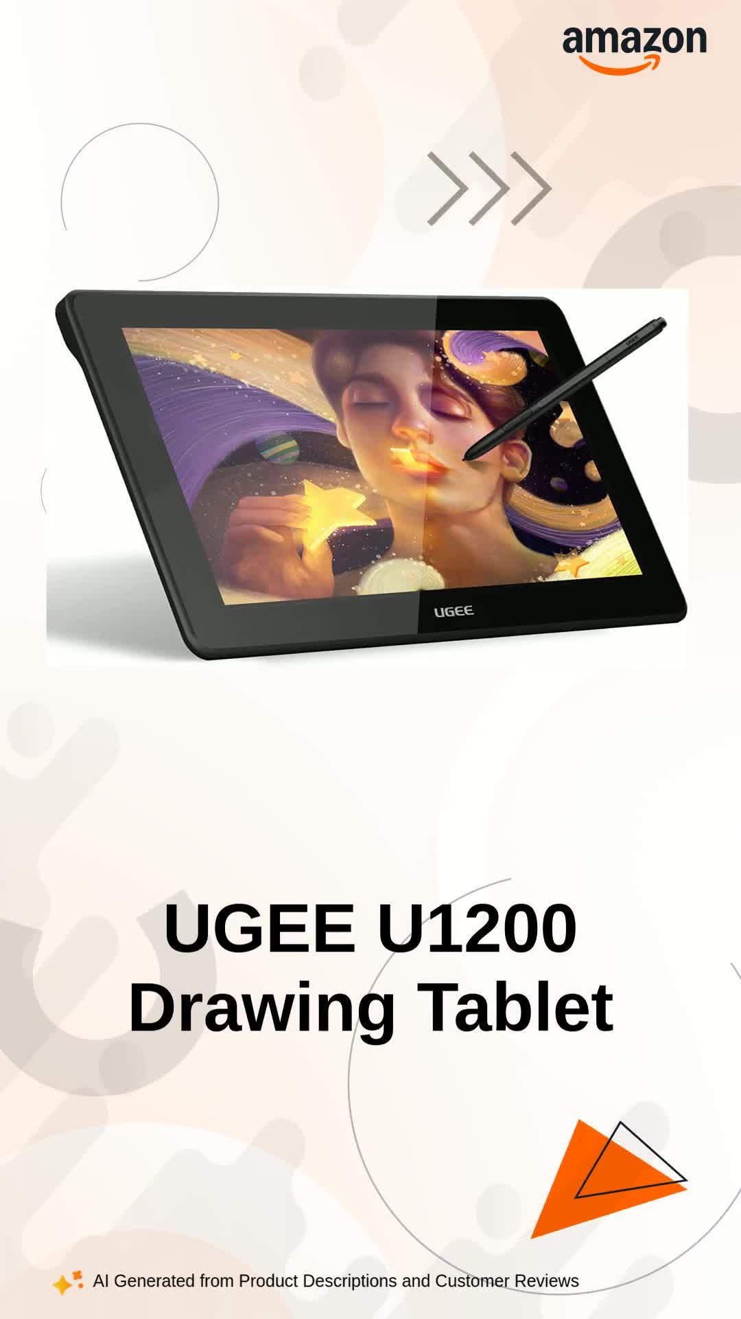 Amazon.in: Buy UGEE U1200 Graphic Drawing Pen Tablet Monitor with
