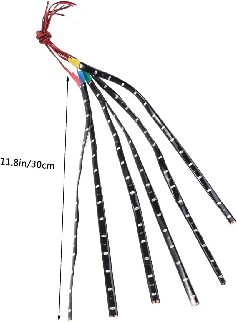 6pcs Led Strip Lights for Led Light Strip White Flexible Rope Interior Decor