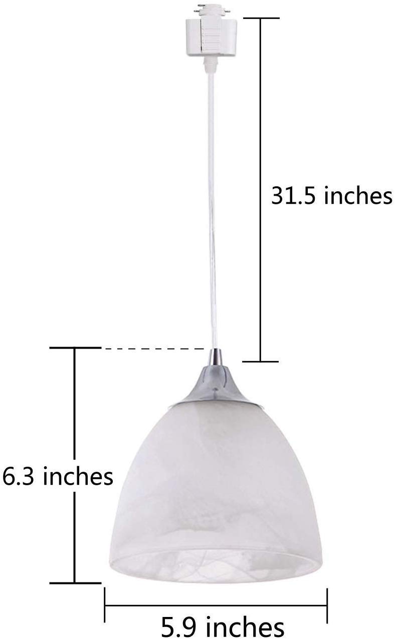 H-Type Pendelleuchte mattweiße Glasabdeckung