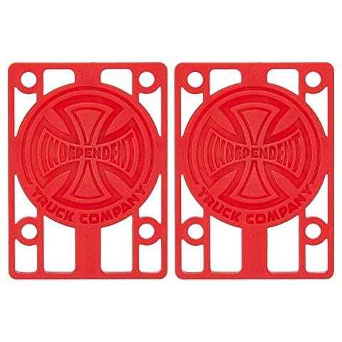 Indy Skateboard Riser Pads, Rot, 2 Stück Cover